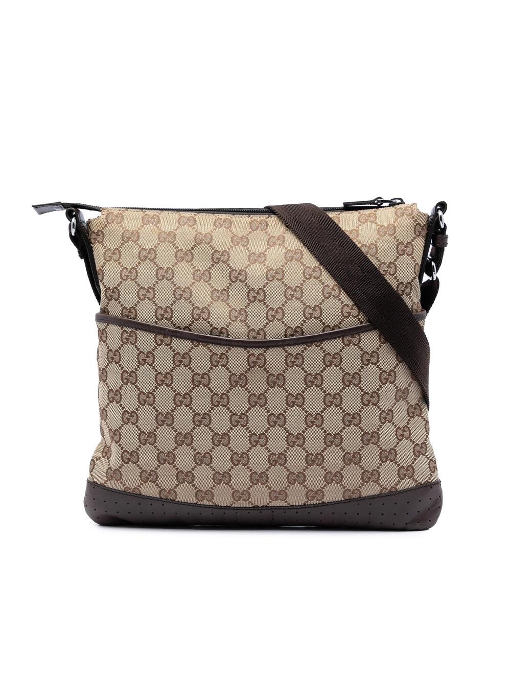 Gucci Zip Messenger Bag Gg Canvas With #340980G68B